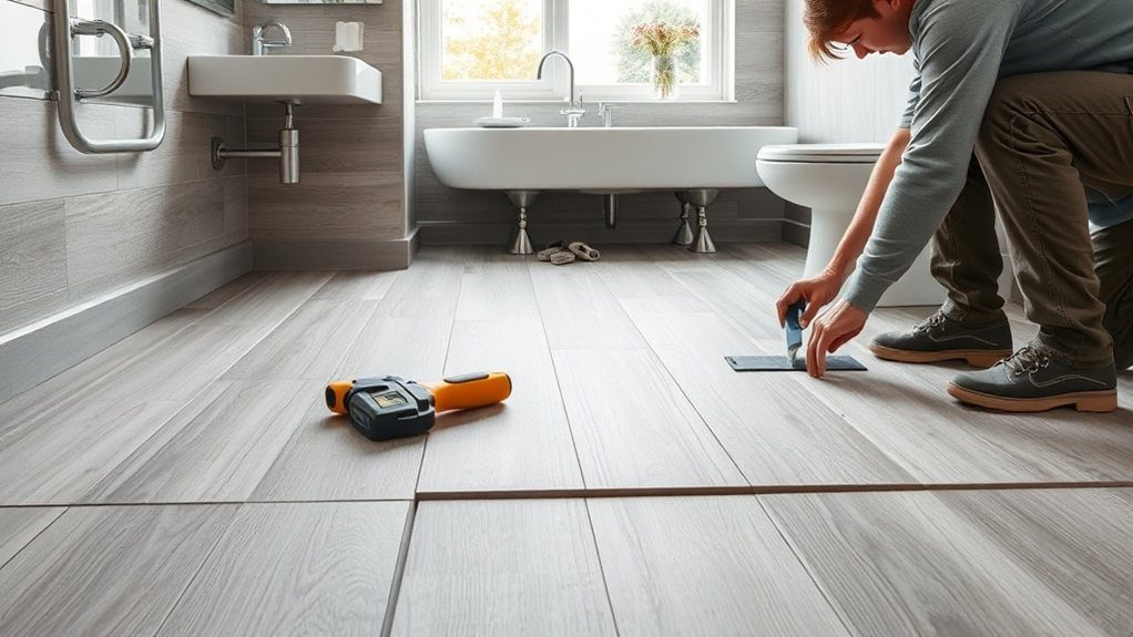 Bathroom Flooring Installation in Chiswick